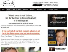 Tablet Screenshot of farrellhair.com